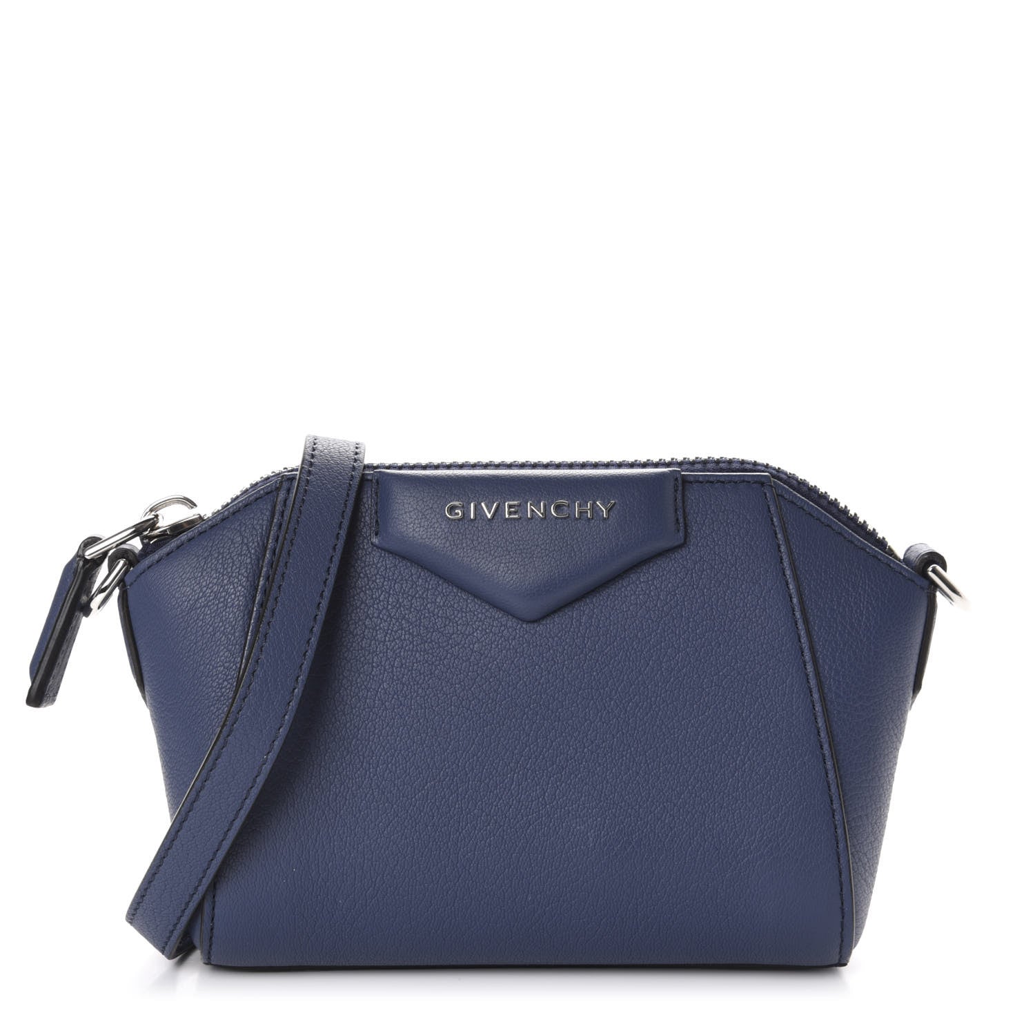 Givenchy Sugar Goatskin Nano Antigona Midnight Blue 1 of 9
