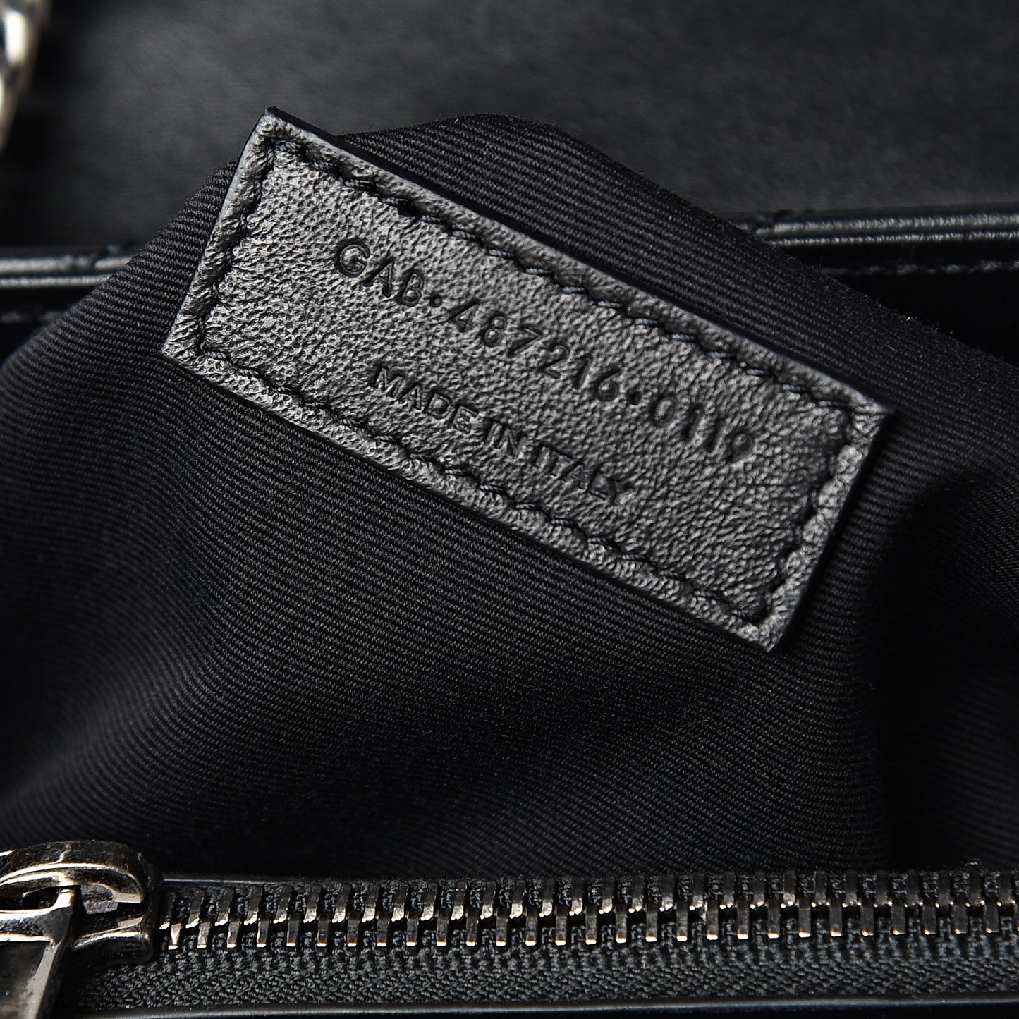 Calfskin Studded Y Quilted Monogram Medium Loulou Chain Satchel Black
