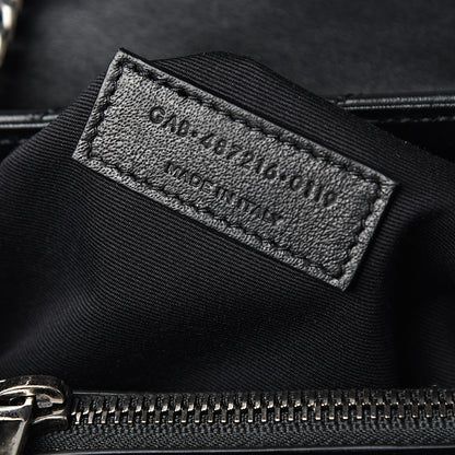 Saint Laurent Calfskin Studded Y Quilted Monogram Medium Loulou Chain Satchel Black 6 of 9
