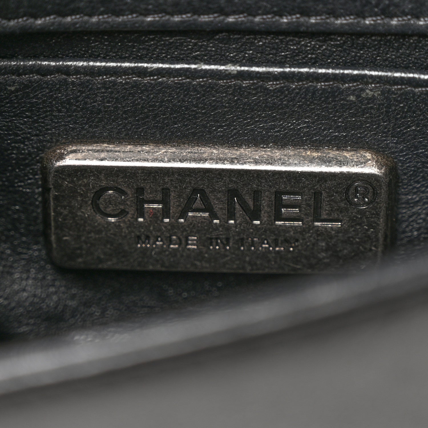 Chanel Galuchat Stingray Mini Boy Flap Black Silver 6 of 10