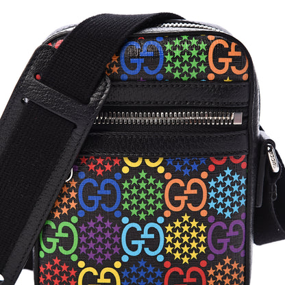 Gucci GG Supreme Monogram Psychedelic Messenger Bag Black 7 of 11