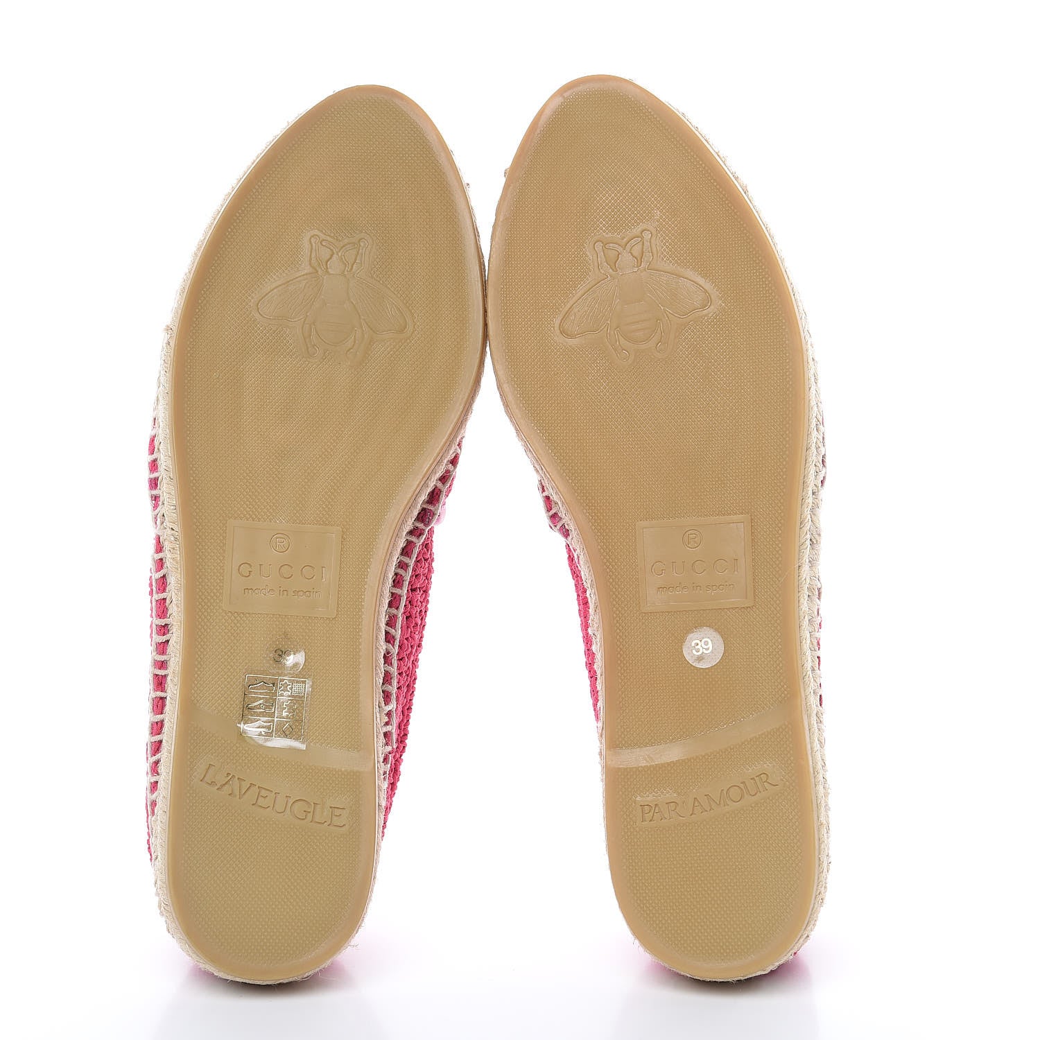 Gucci Cotton Crochet Pearly GG Marmont Espadrilles 39 Cyclamen Rose 5 of 10