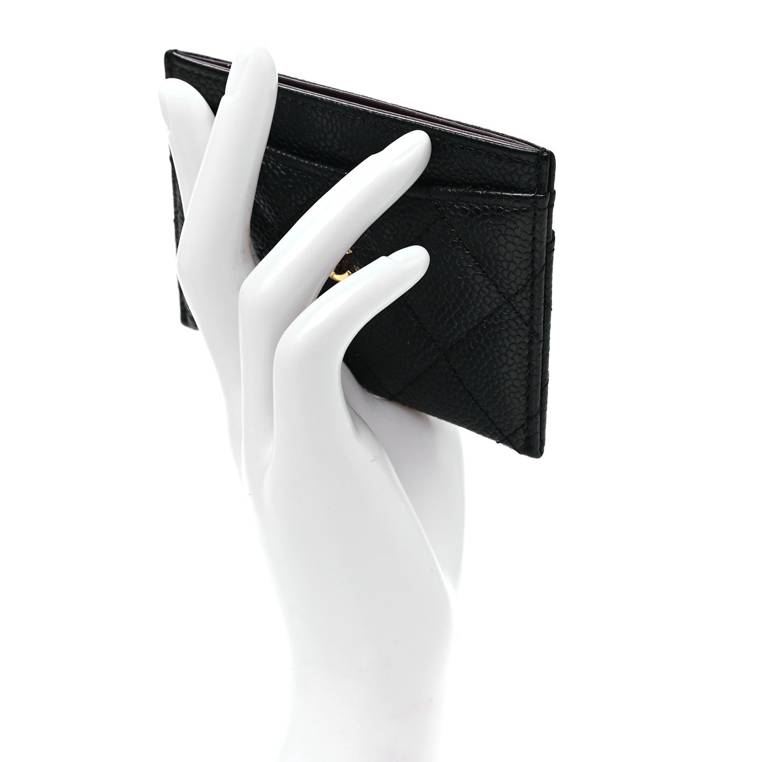 Chanel Caviar Quilted Card Holder Black 2 of 9