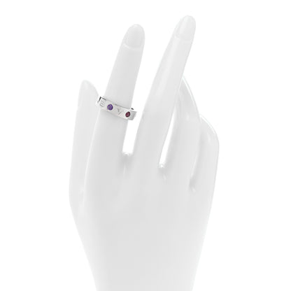 Bulgari 18K White Gold Diamond Pink Tourmaline Amethyst Roman Sorbets Ring 52 6 2 of 4