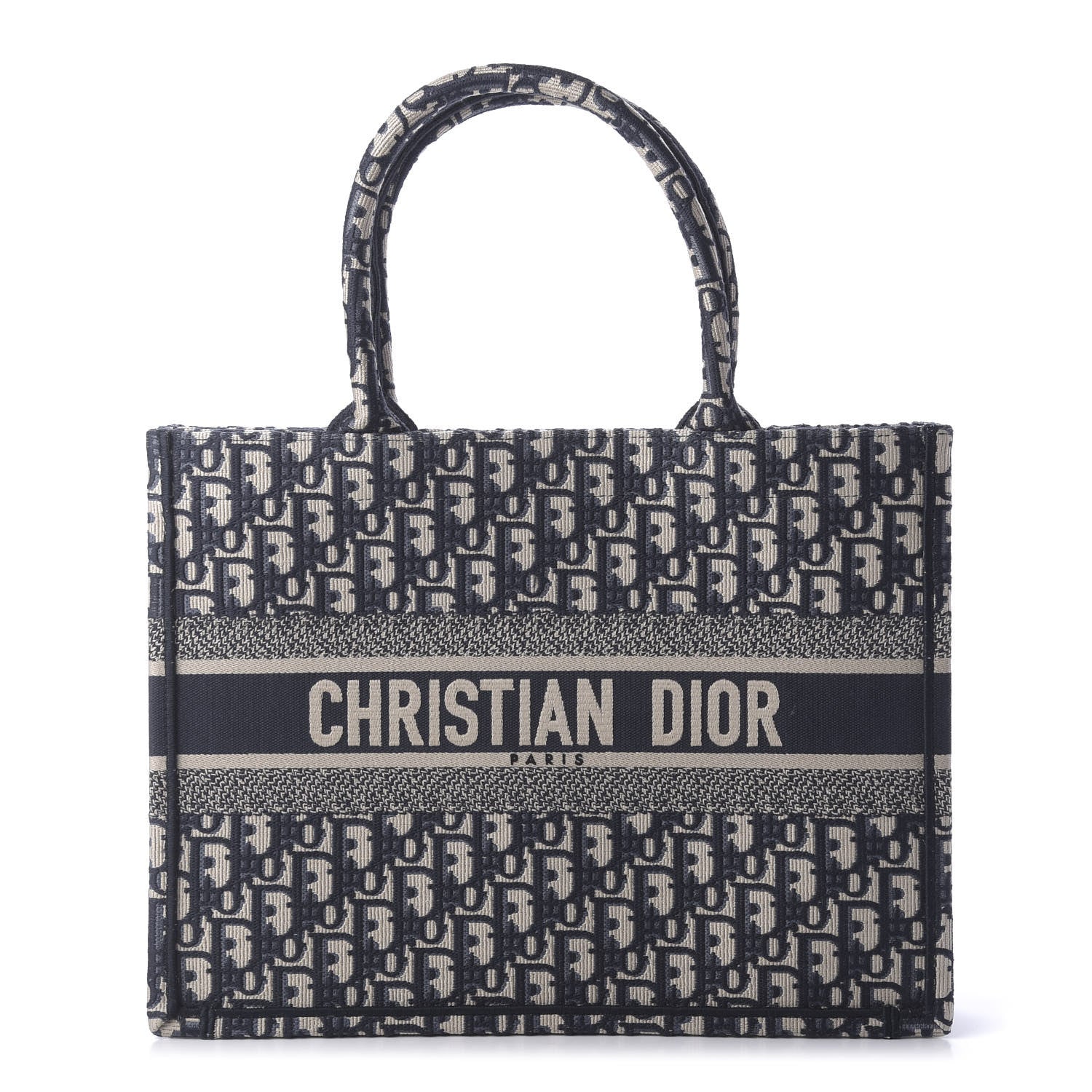 Christian Dior Oblique Medium Book Tote Blue Multicolor 1 of 11