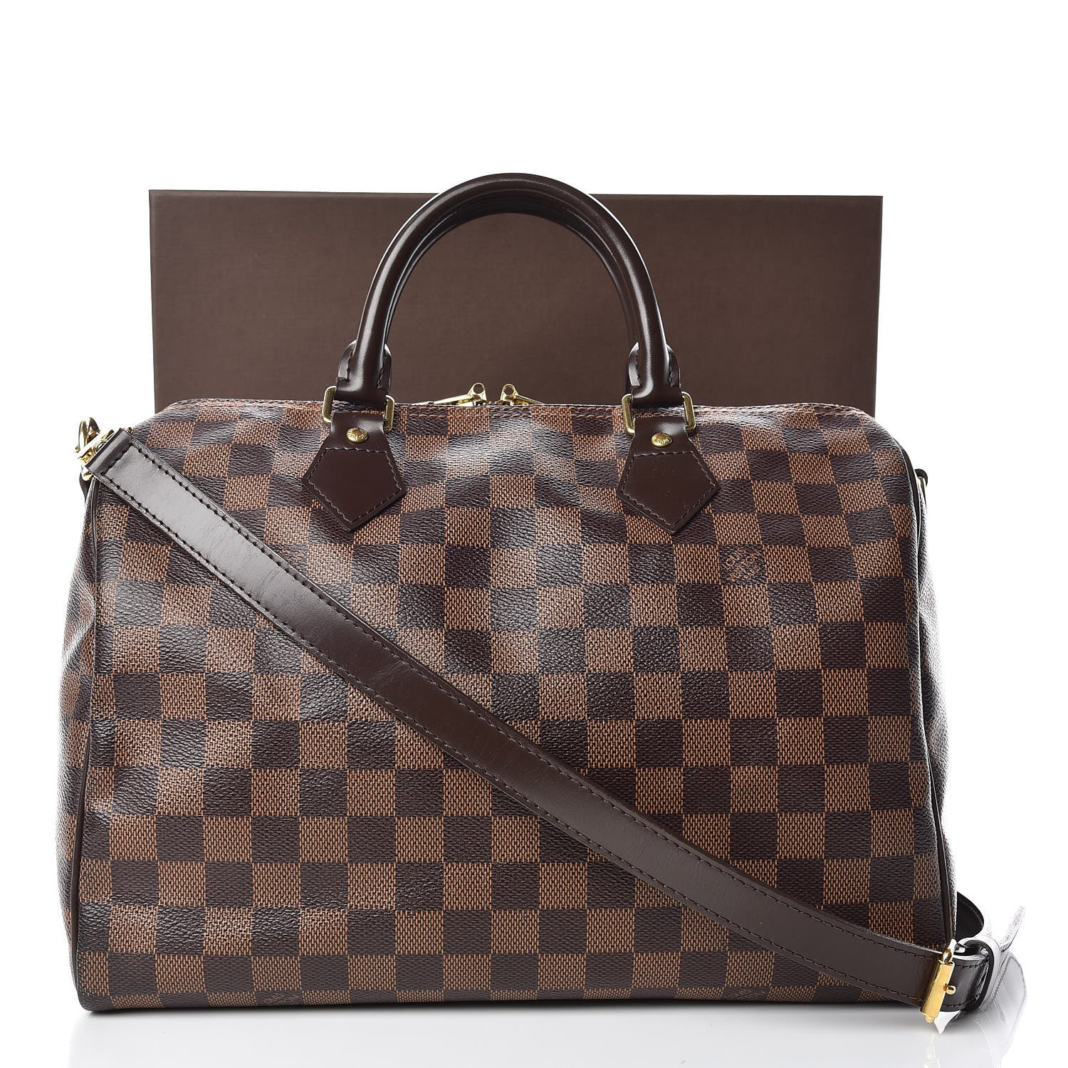 Louis Vuitton Damier Ebene Speedy Bandouliere 30 14 of 14