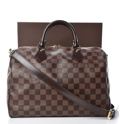 Louis Vuitton Damier Ebene Speedy Bandouliere 30 14 of 14