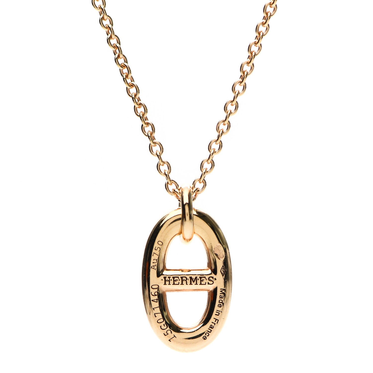 Hermes 18K Rose Gold PM Farandole Pendant Necklace 4 of 5