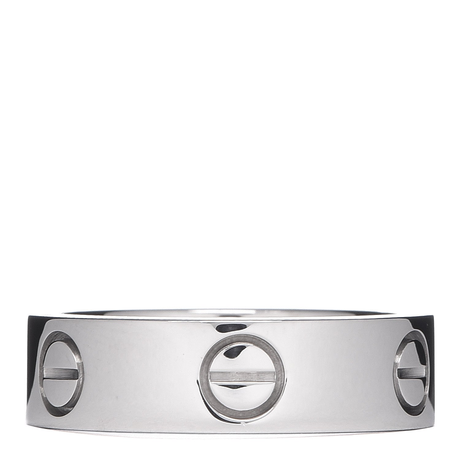 Cartier 18K White Gold 5.5mm LOVE Ring 52 6 1 of 6