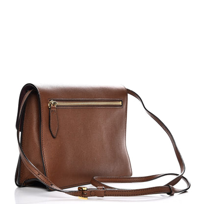 Burberry Derby Calfskin House Check Small Macken Crossbody Bag Tan 3 of 9