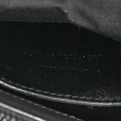 Saint Laurent Sheepskin Matelasse Chevron Monogram Medium College Bag Asphalt 7 of 10