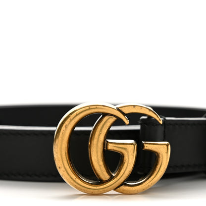 Gucci Calfskin Double G 20mm Belt 75 30 Black 6 of 7