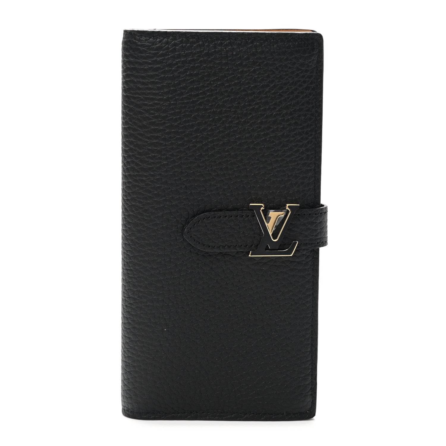 Louis Vuitton Taurillon LV Vertical Capucines Wallet Black Arizona 1 of 7