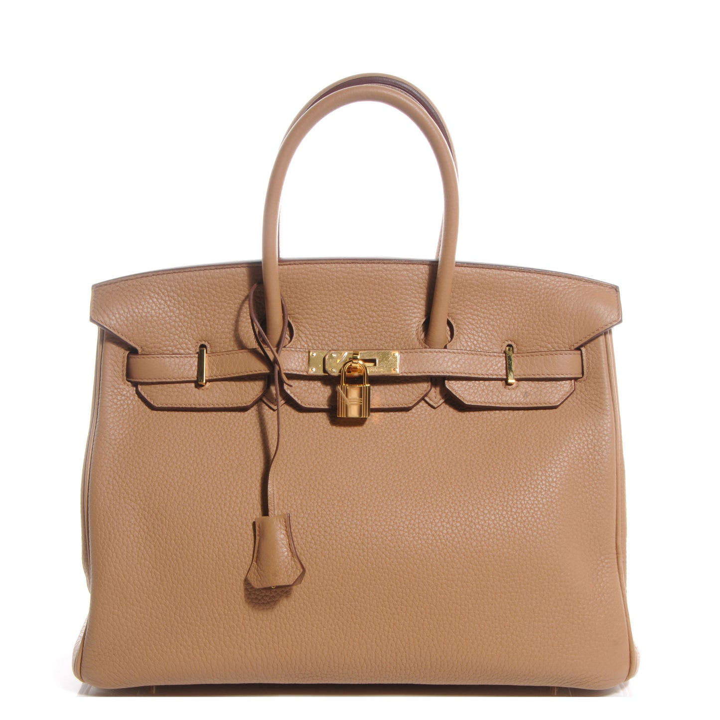 Taurillon Clemence Birkin 35 Tabac Camel