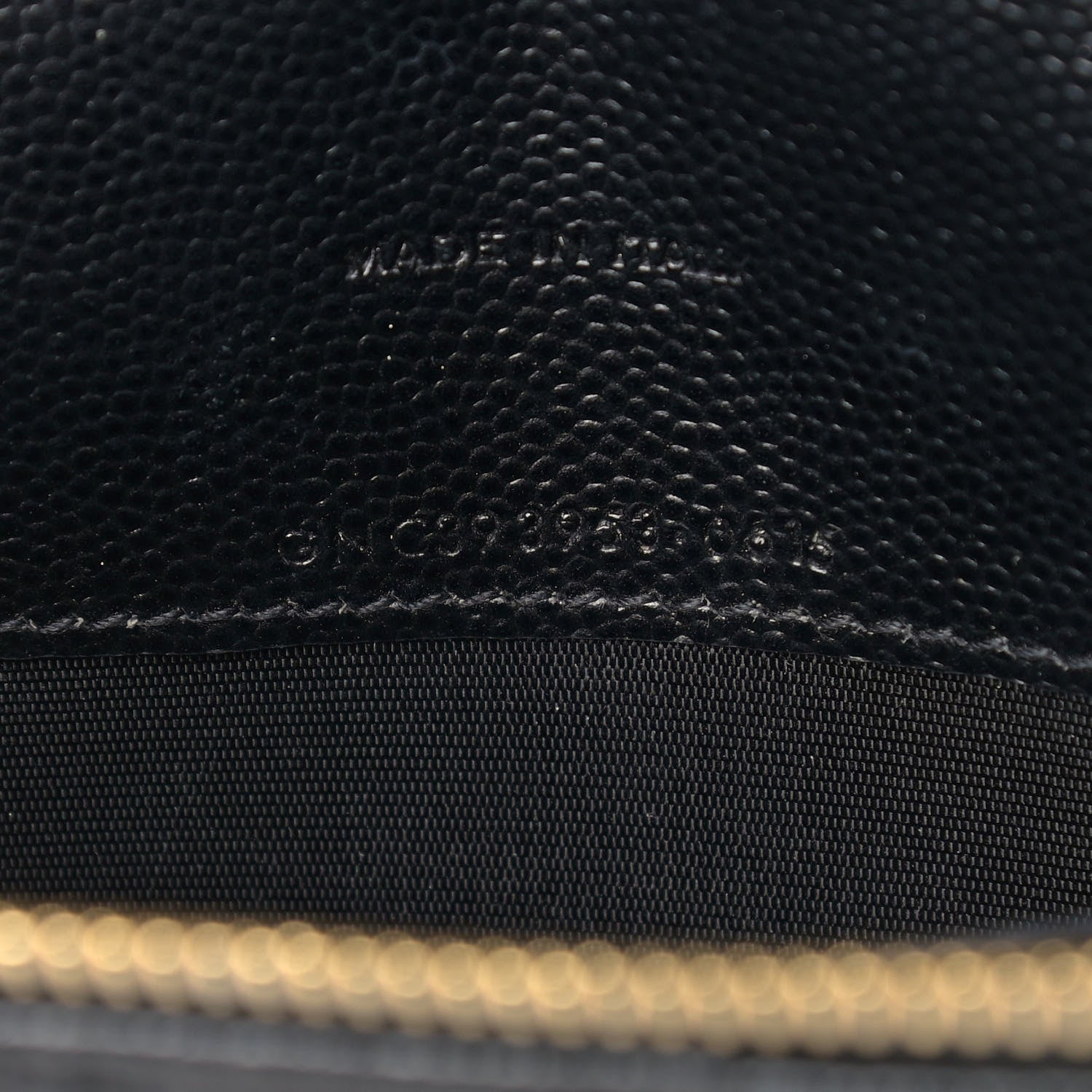 Saint Laurent Grain De Poudre Matelasse Chevron Monogram Envelope Chain Wallet Black 8 of 10