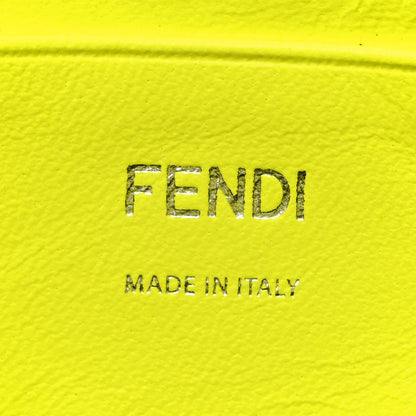 Fendi Nappa FF 1974 Embossed Mini Baguette Neon Yellow 6 of 10