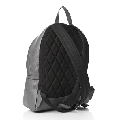 Burberry Pebbled Calfskin Abbeydale Backpack Grey 3 of 8