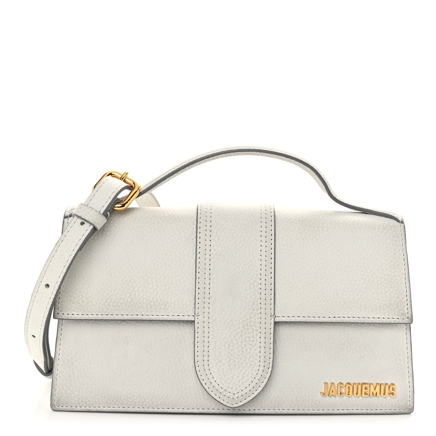Jacquemus Grained Calfskin Le Grand Bambino Light Grey 1 of 9