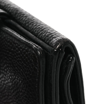 Chanel Caviar Timeless CC Compact French Wallet Black 16 of 16