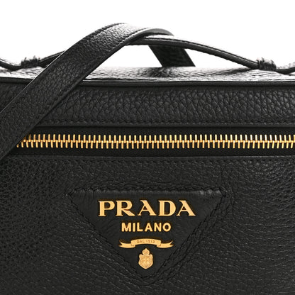 Prada Vitello Daino Mini Vanity Top Handle Bag Black 7 of 11