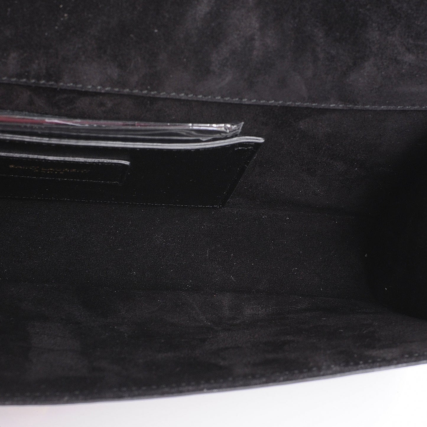 Patent Cassandre Tassel Clutch Black