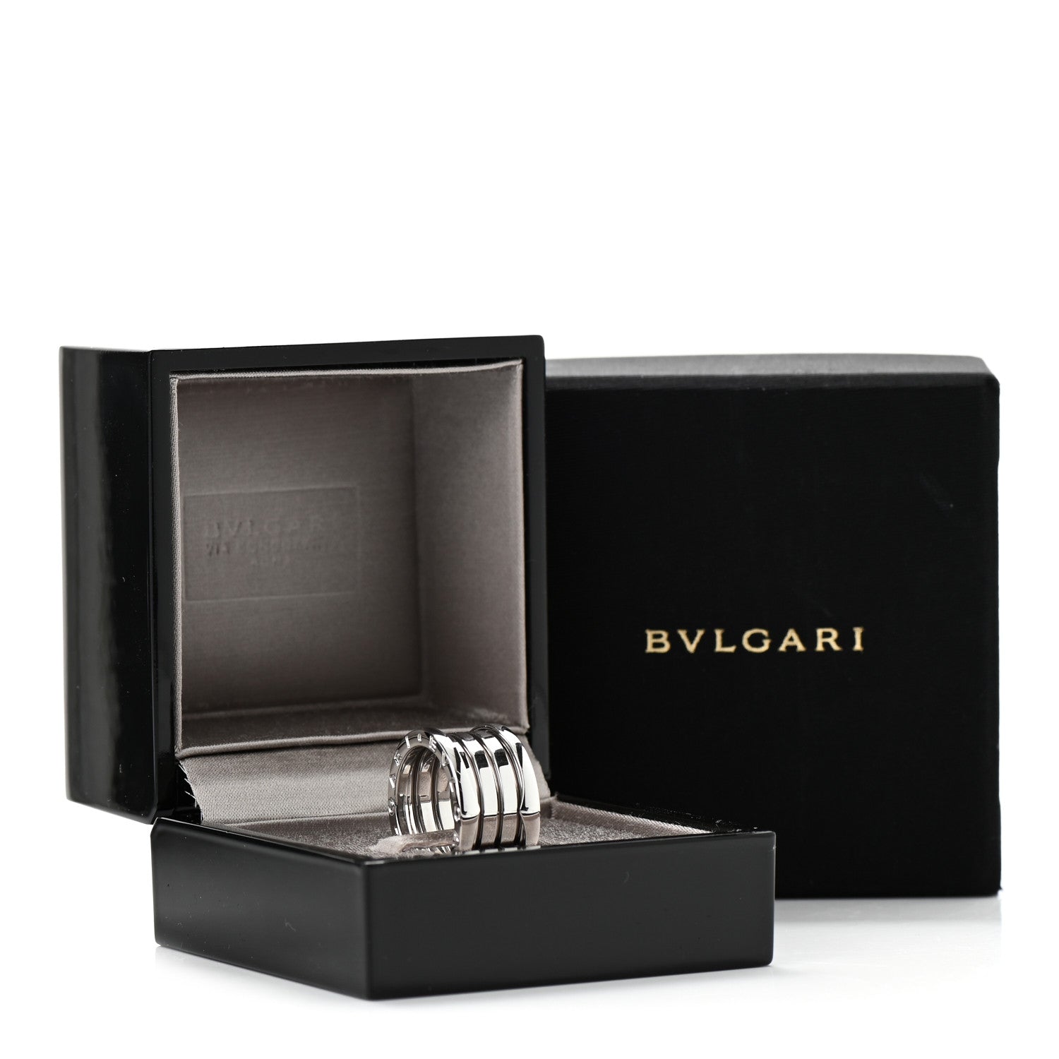 Bulgari 18K White Gold B.Zero1 Four-Band Ring 51 5.75 6 of 6