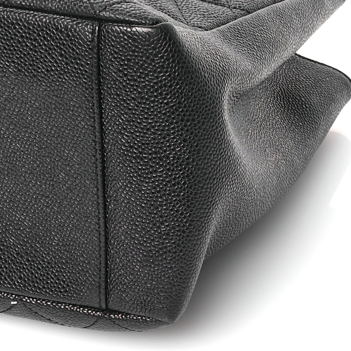Caviar Quilted Grand Shopping Tote GST Black