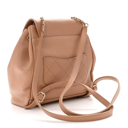 Chanel Caviar Quilted Business Affinity Backpack Beige 3 of 12