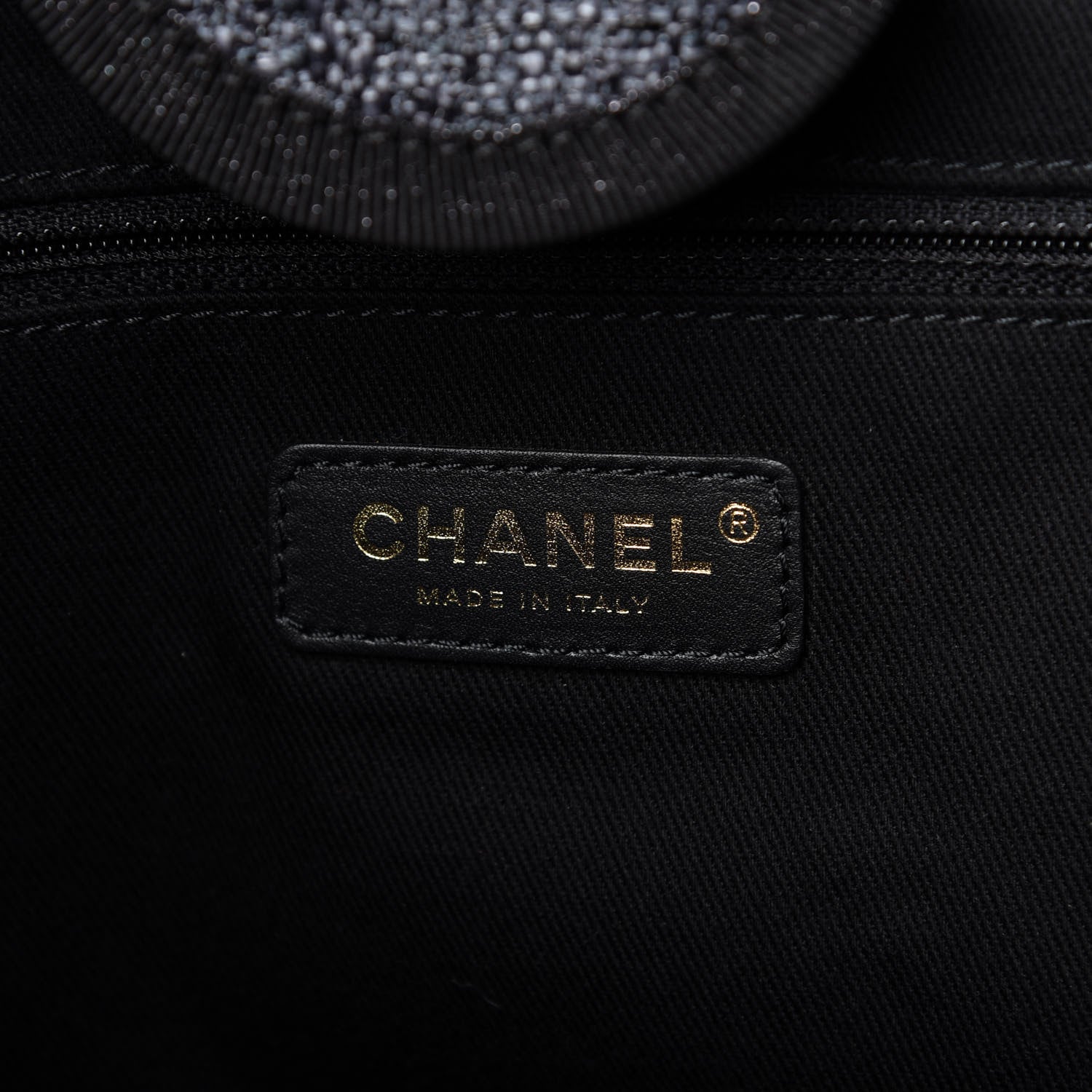 Chanel Canvas Medium Deauville Tote Charcoal 8 of 10