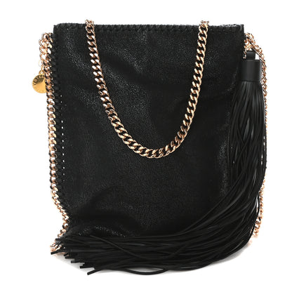 Stella McCartney Shaggy Deer Falabella Tassel Flat Crossbody Black 1 of 9