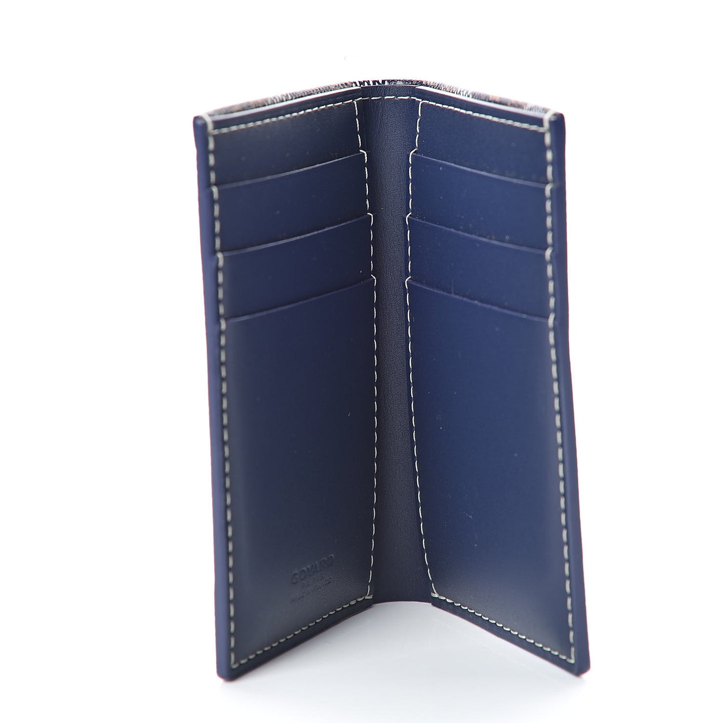 Goyardine Saint Pierre Card Holder Navy