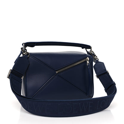 Loewe Satin Calfskin Small Puzzle Bag Abyss Blue 2 of 7