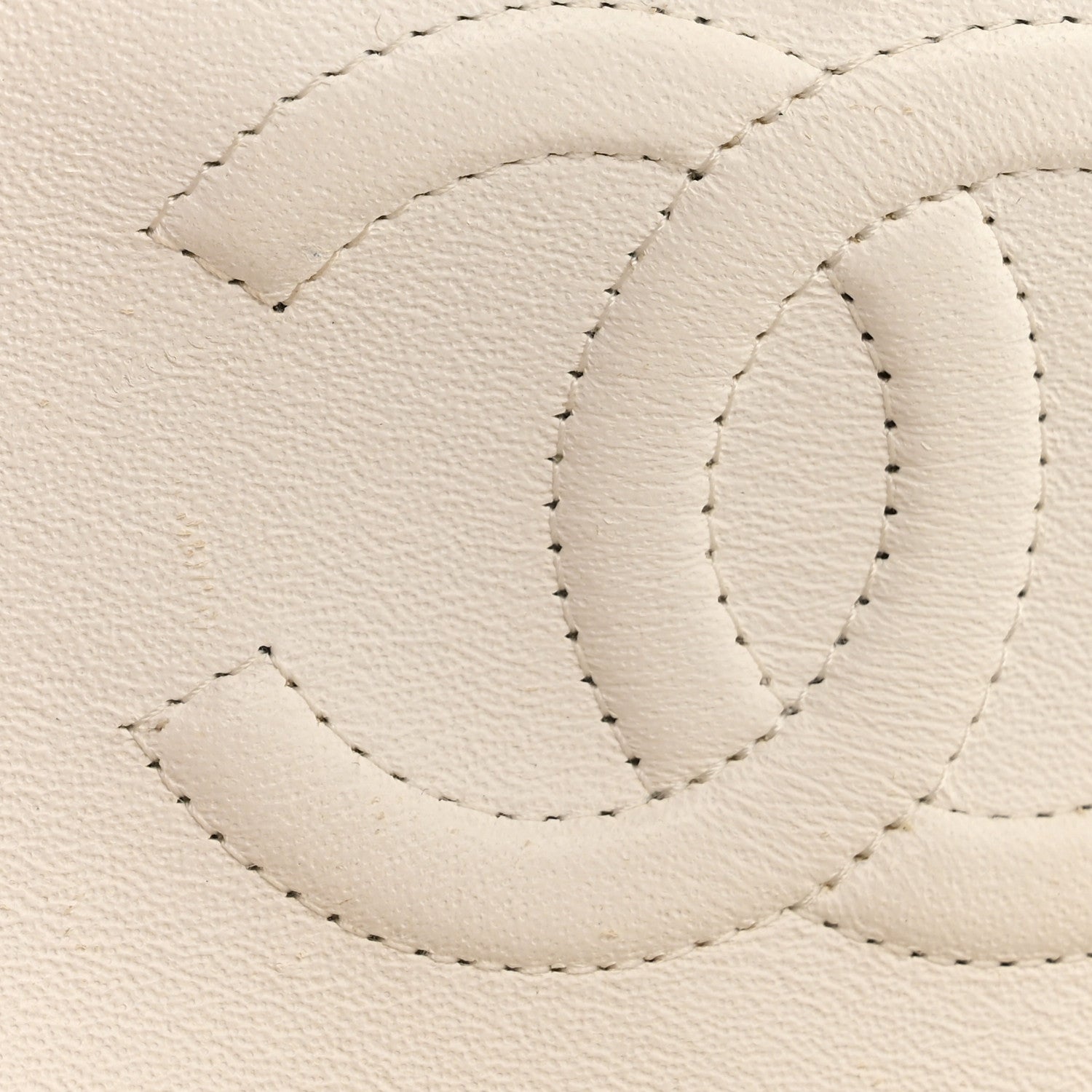 Chanel Caviar Quilted Medium Double Flap White 12 of 15