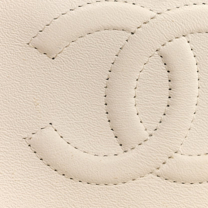 Chanel Caviar Quilted Medium Double Flap White 12 of 15