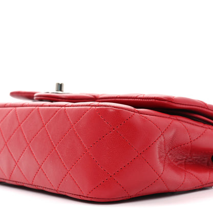Chanel Lambskin Quilted Medium Double Flap Red 10 of 10