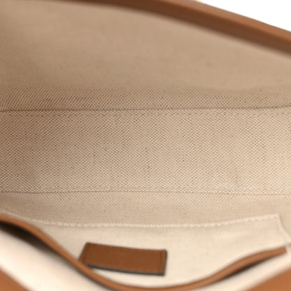 Gucci GG Supreme Monogram Duomo Lux Horsebit 1955 Soft Small Shoulder Bag Beige Ebony Sundial 5 of 10