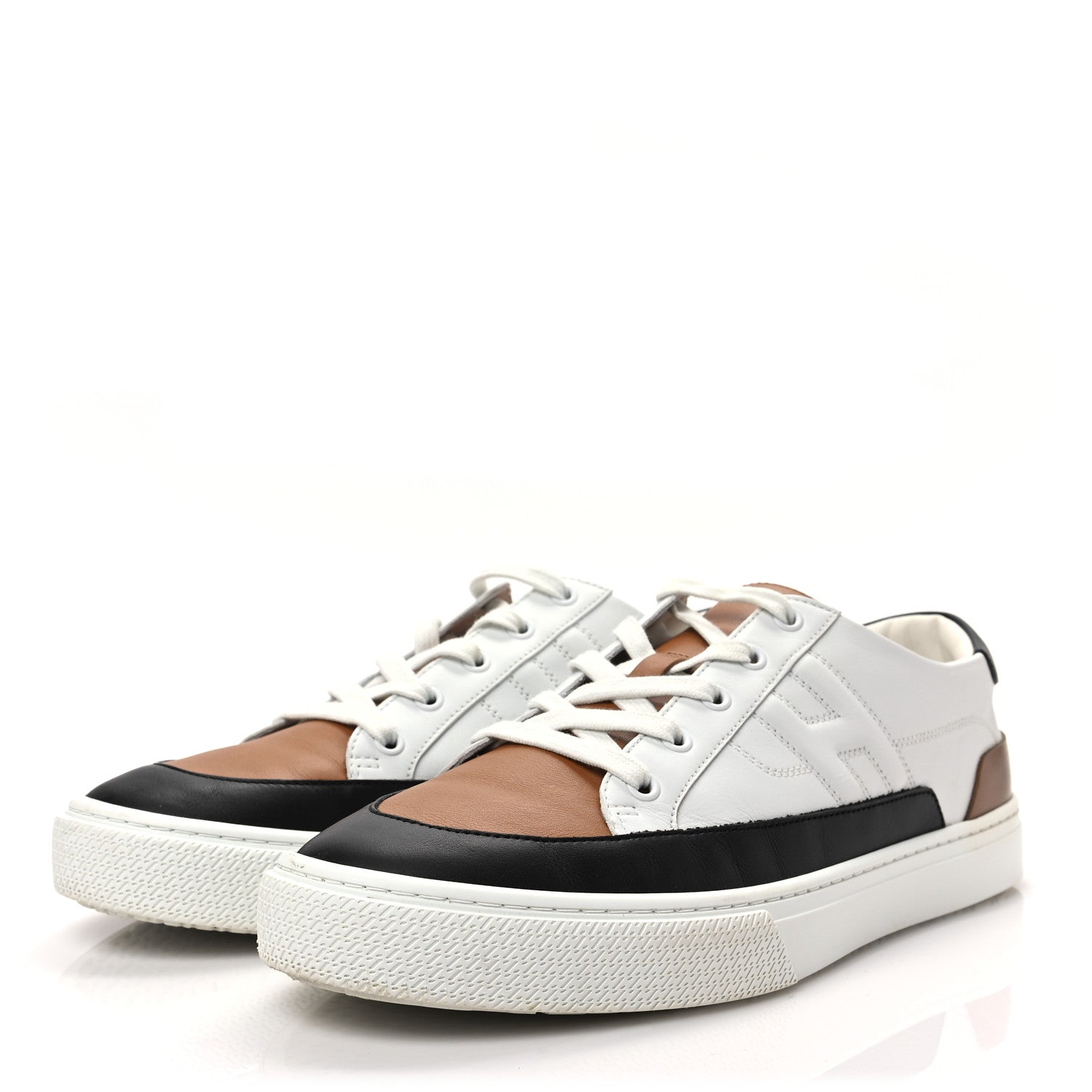 Hermes Calfskin Deep Sneakers 42 White Naturel Black 3 of 8