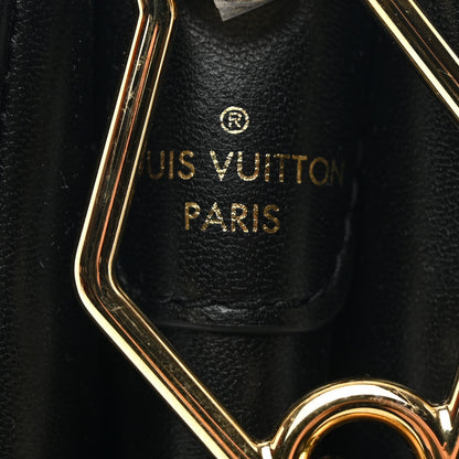 Louis Vuitton Lambskin Embossed Monogram Coussin MM Black 9 of 11