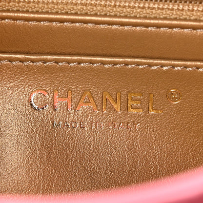 Chanel Lambskin Quilted Mini Rectangular Pearl Crush Flap Pink 7 of 11