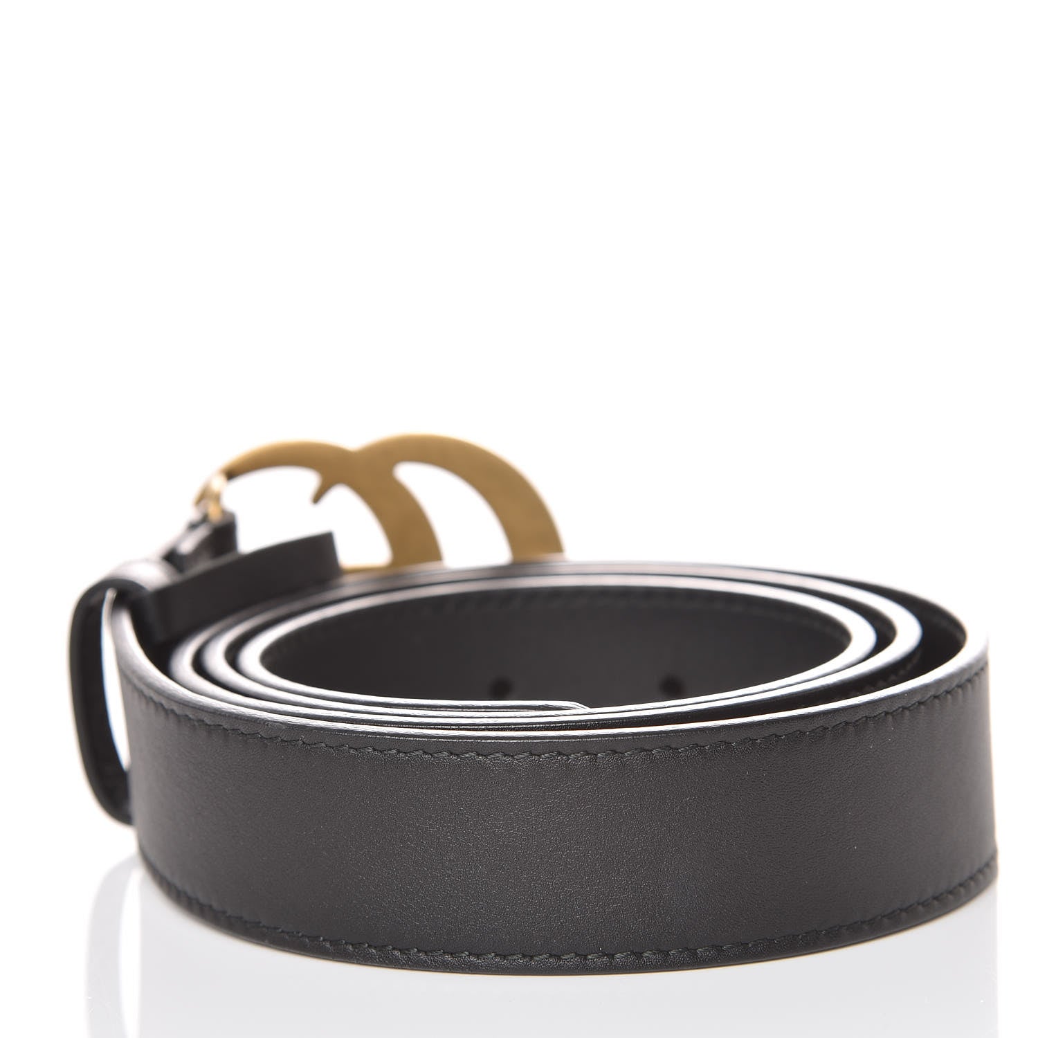 Gucci Moon Calfskin Double G 30mm Belt 90 36 Dark Cocoa 3 of 6
