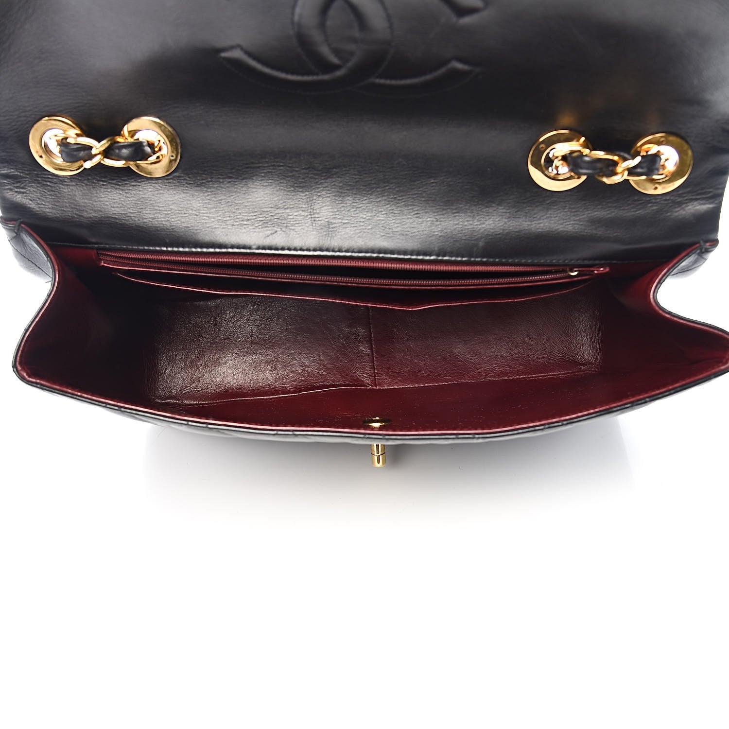 Chanel Lambskin Quilted XL Jumbo Single Flap Black 5 of 13