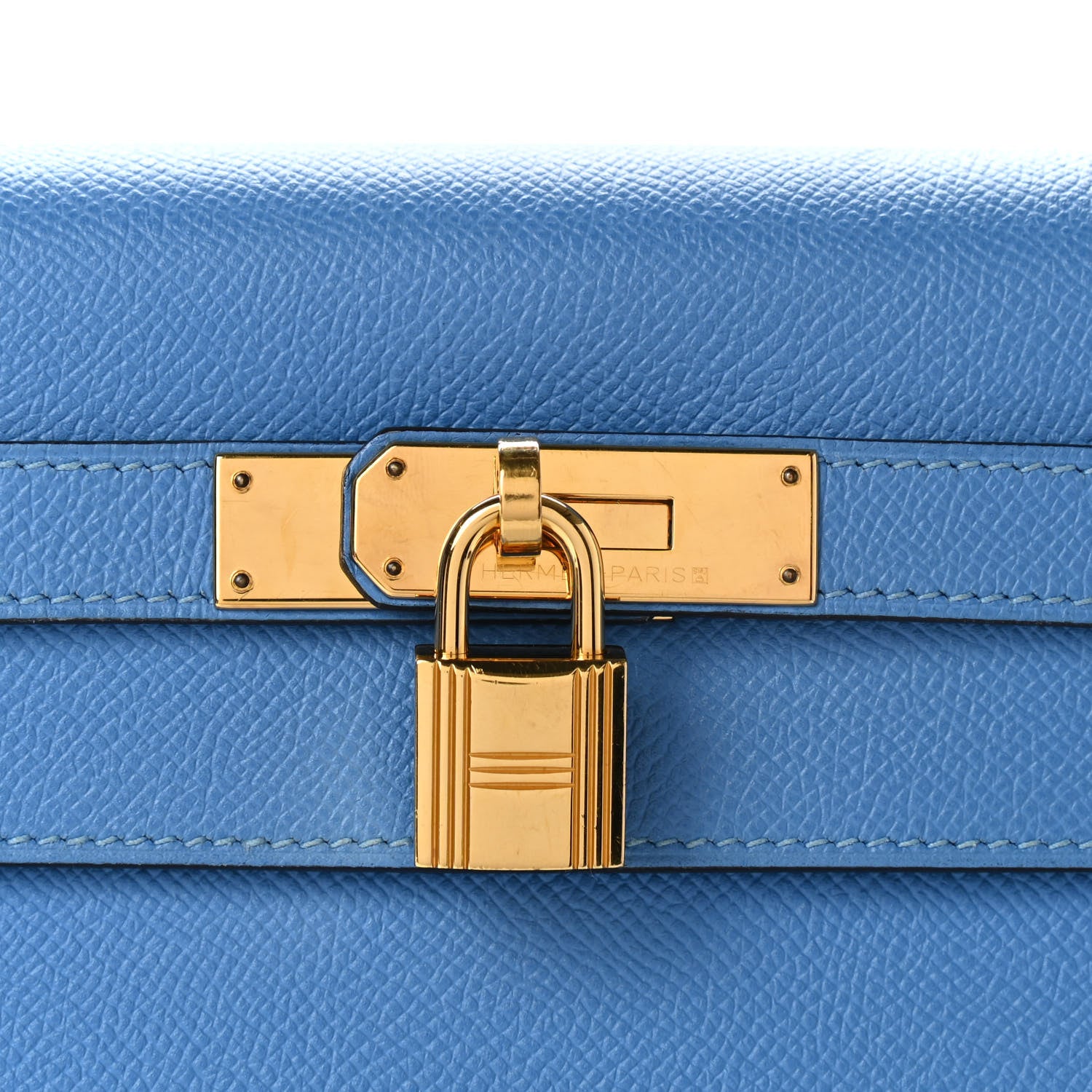 Hermes Epsom Kelly Sellier 32 Bleu Paradis 6 of 10