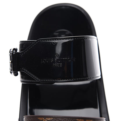 Louis Vuitton Monogram Sunbath Flat Mule Sandals 39 Black 5 of 9