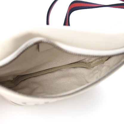 Gucci Grained Calfskin Small Logo Belt Bag White 4 of 9