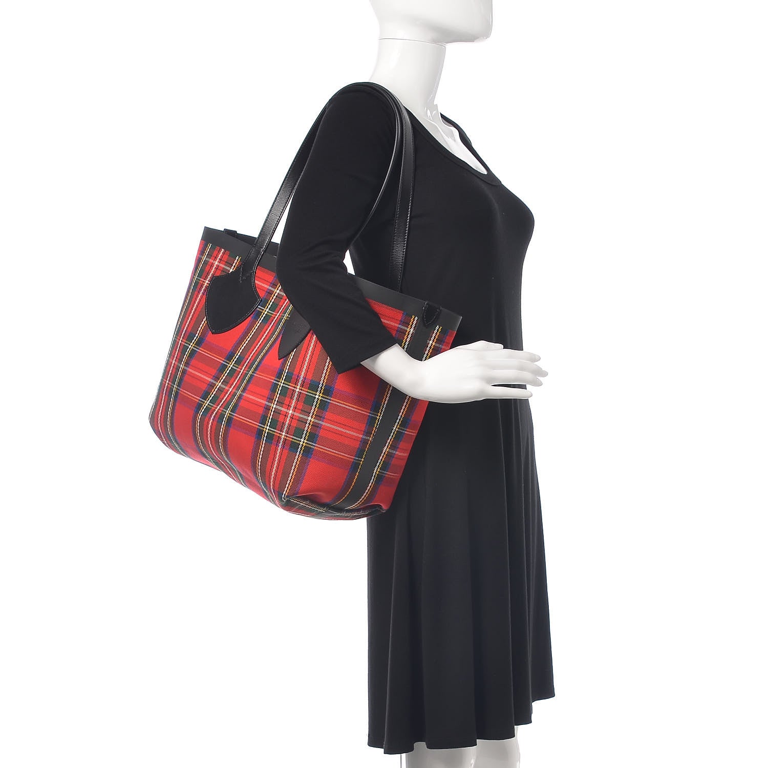 Burberry Vintage Check Medium The Giant Reversible Tote Antique Yellow Bright Red 3 of 15