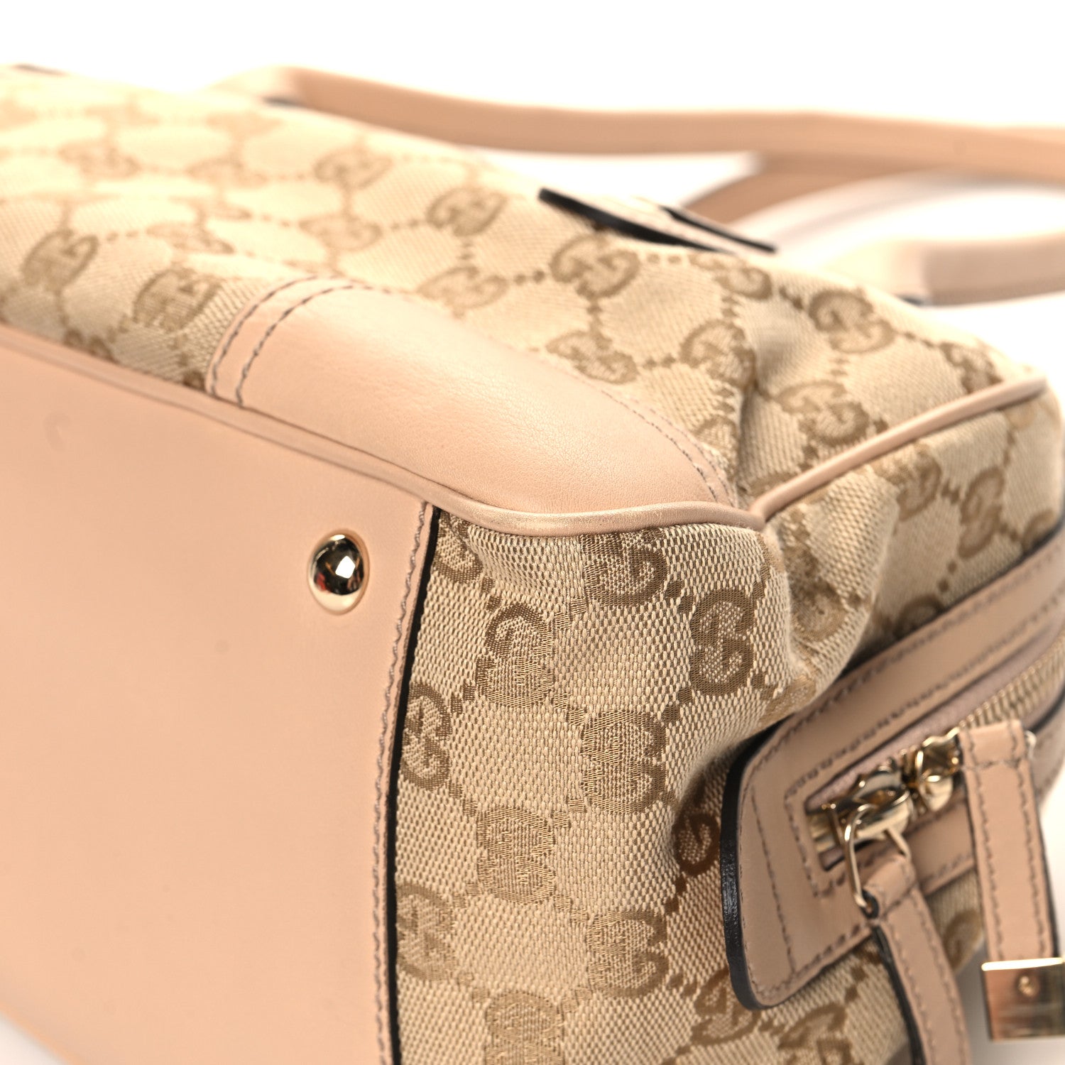 Gucci Monogram Small Princy Satchel Pink 12 of 12