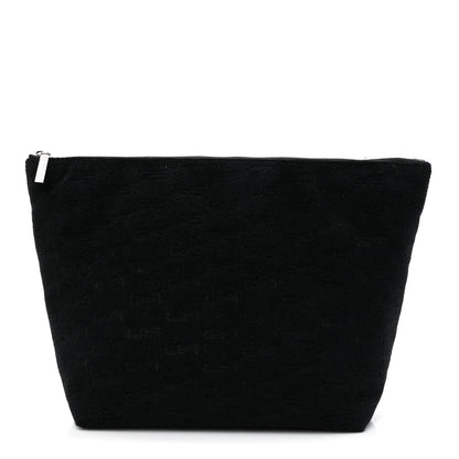 Balenciaga Sponge Fabric BB Monogram Medium Jumbo Pouch Black 1 of 6