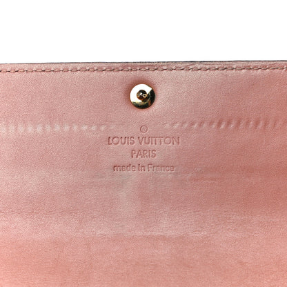 Louis Vuitton Vernis Sarah Wallet Rose Velours 6 of 28