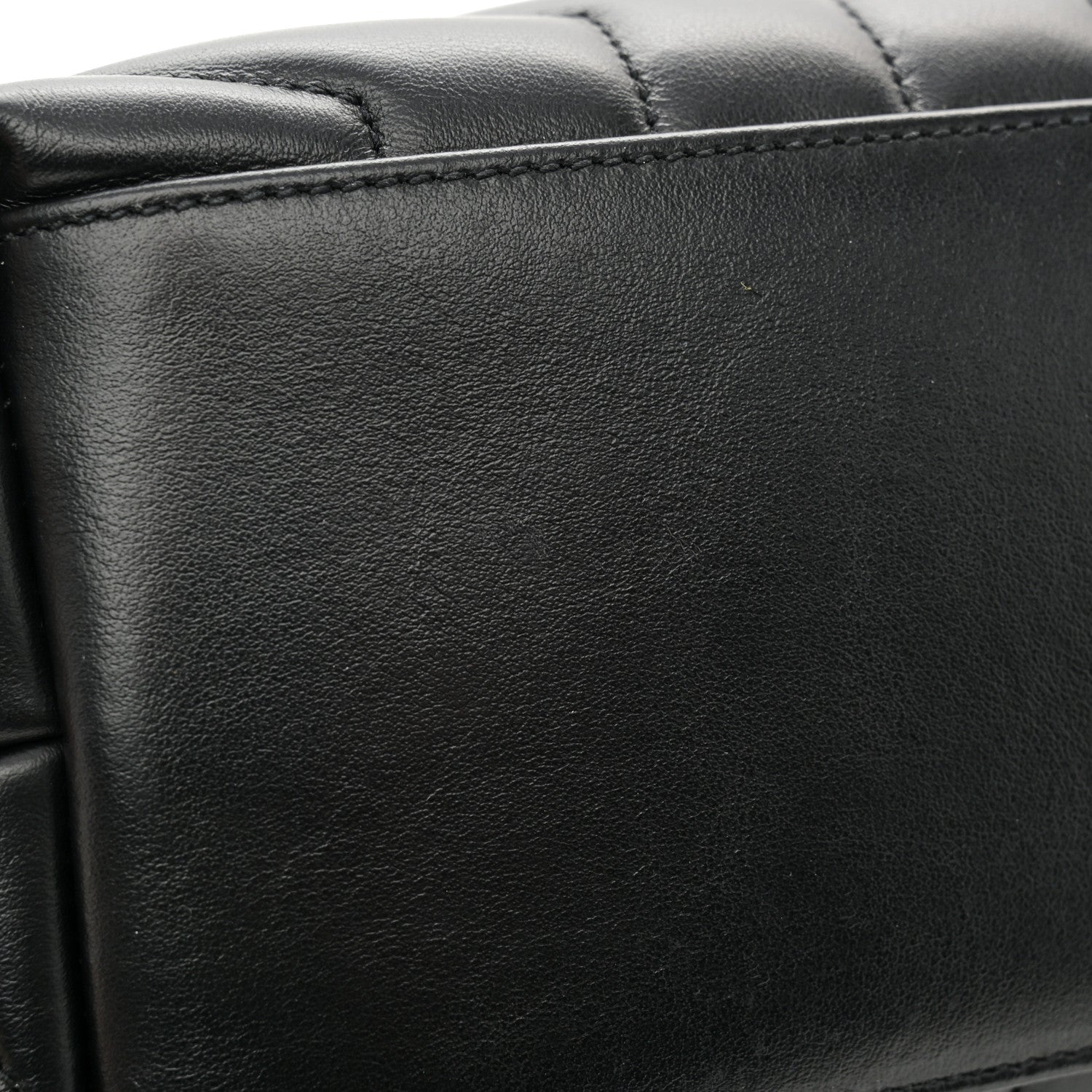 Saint Laurent Calfskin Y Quilted Monogram Medium Loulou Chain Satchel Black 12 of 13