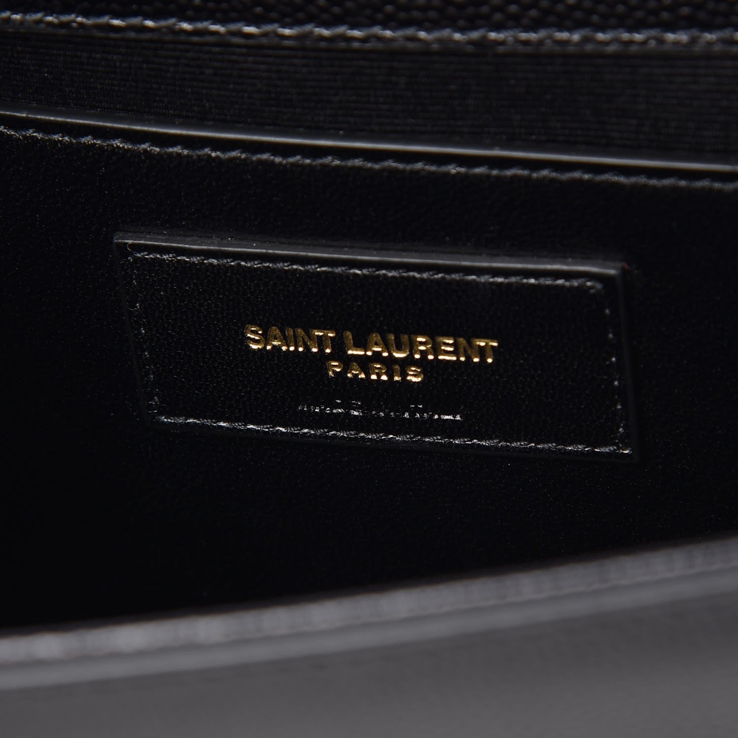 Saint Laurent Grain De Poudre Medium Classic Monogram Kate Satchel Black 6 of 6